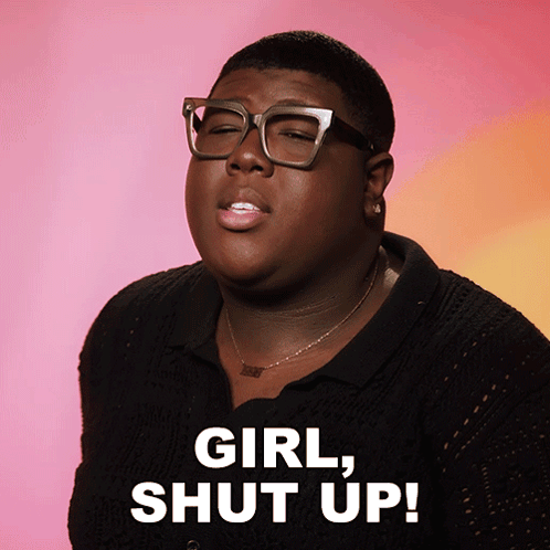 Man with Glasses and Necklace Saying Girl Shut Up