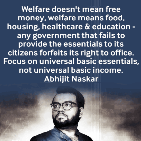 Man With Glasses And Quote From Abhijit Naskar GIF