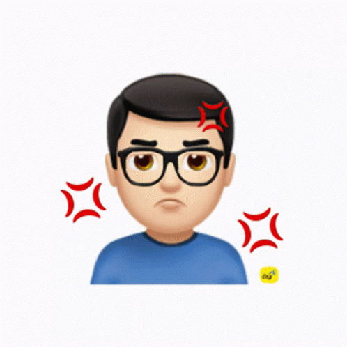 Man With Glasses and Red Star on Head