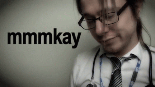 Man With Glasses And Stethoscope Mmmmkay GIF