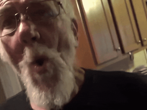 Man With Glasses And White Beard GIF