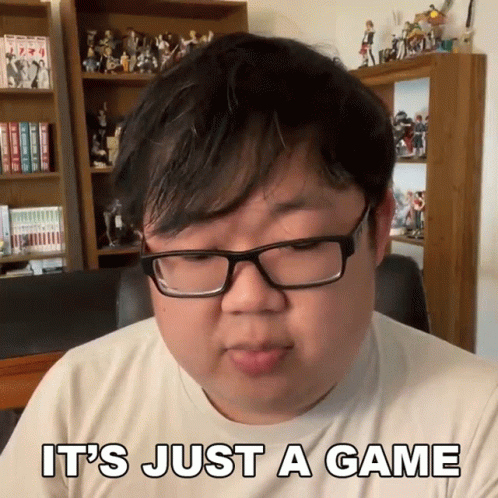 Man With Glasses and White Shirt Says It's Just a Game