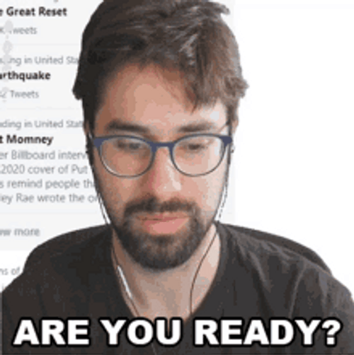 Man With Glasses Are You Ready GIF