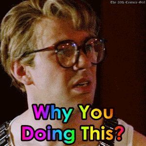 Man With Glasses Asking Why You Doing This