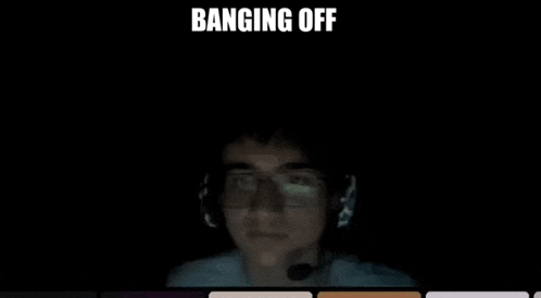 Man with Glasses Banging Off