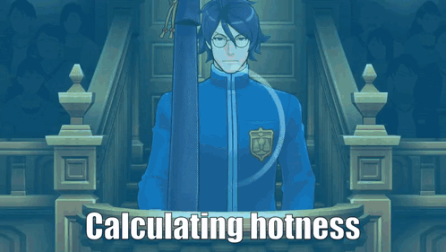 Man With Glasses Calculating Hotness
