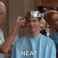 Man With Glasses Cutting Hair With Machine