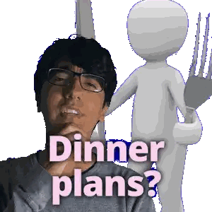 Man With Glasses Dinner Plans