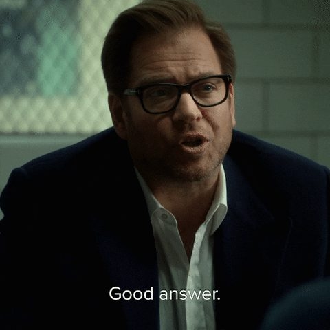 Man With Glasses Good Answer GIF