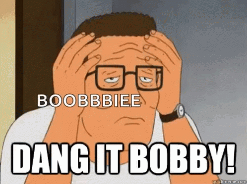 Man With Glasses Holding Head Dang It Bobby GIF