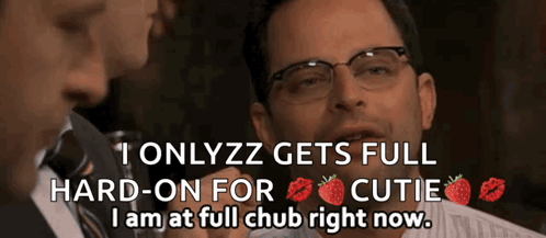 Man With Glasses I Onlyzz Gets Full Hard-On For Cutie GIF