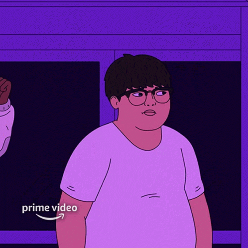 Man With Glasses in White Shirt Saying Prime Video