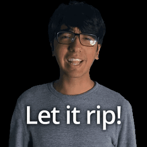 Man With Glasses Let It Rip