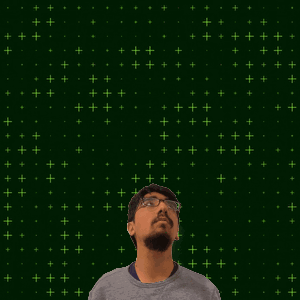 Man With Glasses Looking Up at 13