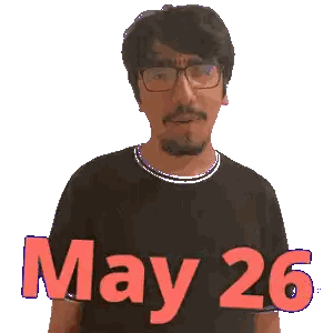 Man With Glasses May 26