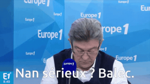 Man With Glasses Microphone Says Nan Sérieux Balec