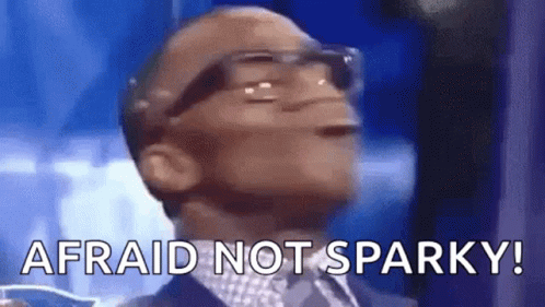 Man With Glasses Saying Afraid Not Sparky GIF