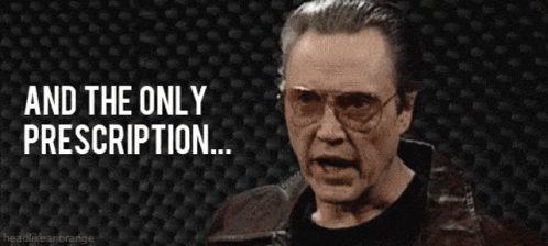 Man With Glasses Saying And the Only Prescription