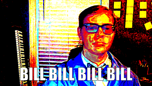 Man With Glasses Saying Bill Bill Bill GIF
