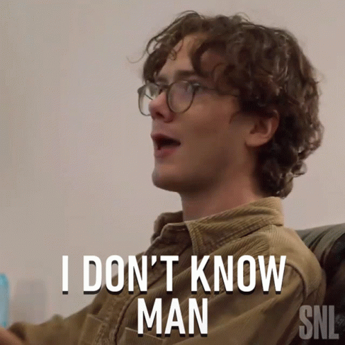 Man With Glasses Saying I Don't Know GIF