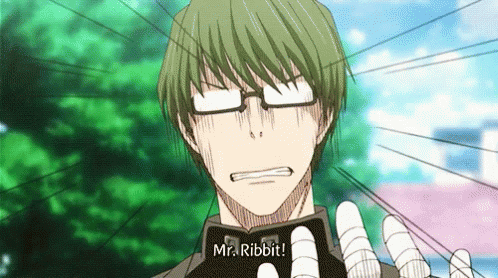 Man with Glasses Saying Mr Ribbit