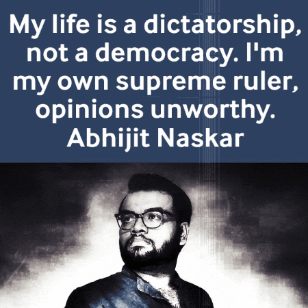 Man With Glasses Saying My Life Is a Dictatorship Not a Democracy