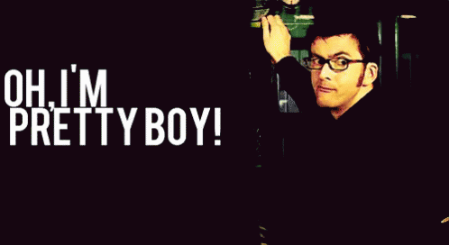 Man with Glasses Saying Oh I M Pretty Boy