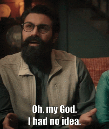 Man With Glasses Saying Oh My God I Had No Idea GIF