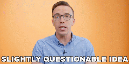 Man With Glasses Saying Questionable Idea GIF