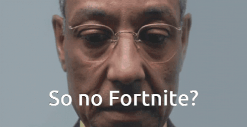 Man With Glasses Saying So No Fortnite GIF