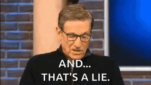 Man With Glasses Saying That's A Lie GIF