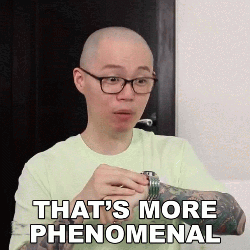 Man With Glasses Saying That's More Phenomenal Fork