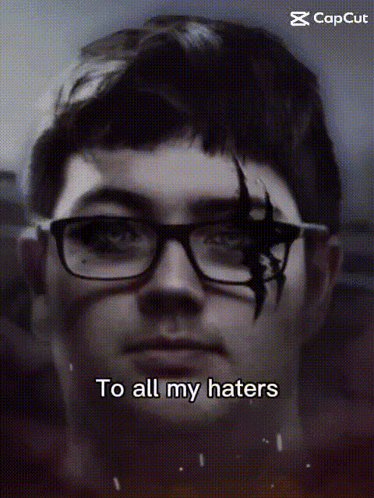 Man With Glasses Saying To Haters GIF