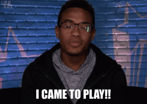 Man With Glasses Says I Came To Play GIF