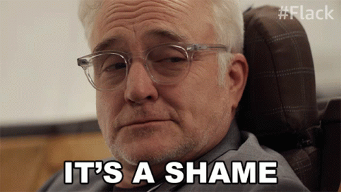 Man With Glasses Says It's a Shame