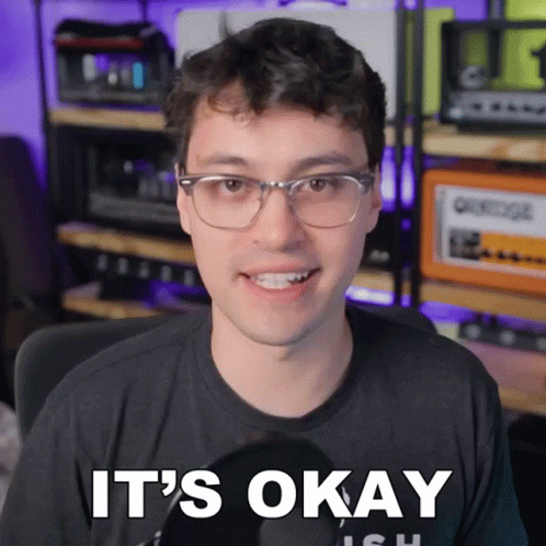 Man With Glasses Says It's Okay