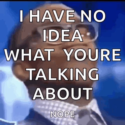 Man With Glasses Says No Idea GIF