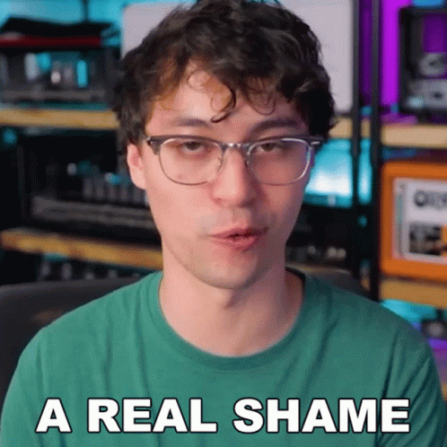 Man With Glasses Says Real Shame