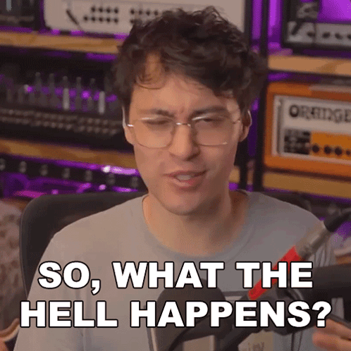 Man With Glasses Says So What The Hell Happens Holding Headphones