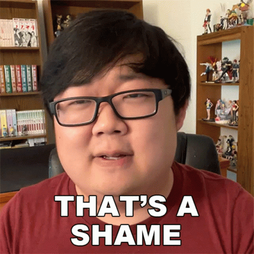 Man With Glasses Says That's A Shame GIF