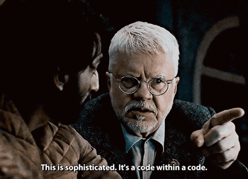 Man With Glasses Says This Is Sophisticated It's a Code Within a Code