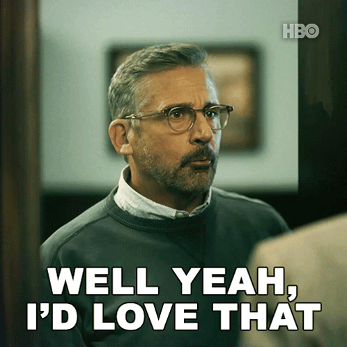 Man With Glasses Says Well Yeah I'd Love That