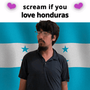 Man With Glasses Scream If You Love Honduras
