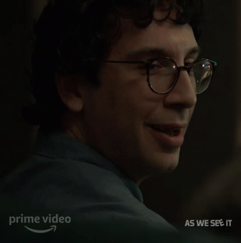 Man with Glasses Smiling in Prime Video