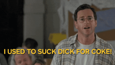 Man With Glasses Used To Suck Dick For Coke GIF
