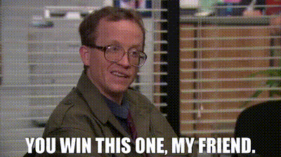 Man With Glasses You Win This One My Friend