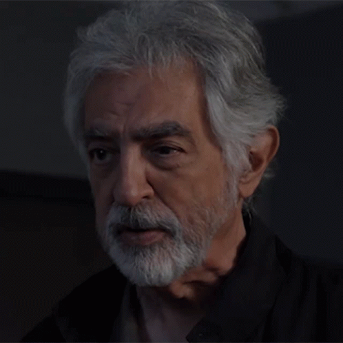 Man with Gray Hair and Beard Asking Where Is She