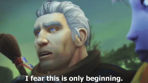 Man with Gray Hair and Blue Eyes Saying I Fear This Is Only Beginning