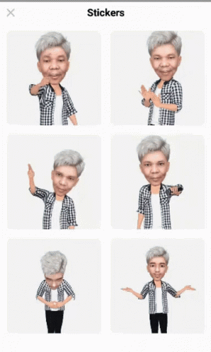 Man with Gray Hair and Plaid Shirt