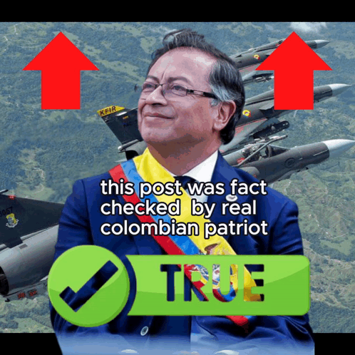 Man With Green Check Mark This Post Was Fact Checked By Real Colombian Patriot GIF